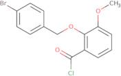 2-[(4-Bromobenzyl)oxy]-3-methoxybenzoyl chloride