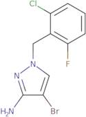 4-Bromo-1-(2-chloro-6-fluorobenzyl)-1H-pyrazol-3-amine