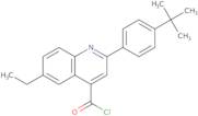 2-(4-tert-Butylphenyl)-6-ethylquinoline-4-carbonyl chloride