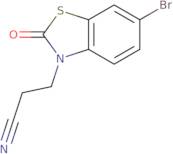 3-(6-Bromo-2-oxo-1,3-benzothiazol-3(2H)-yl)propanenitrile