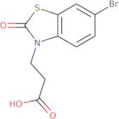 3-(6-Bromo-2-oxo-1,3-benzothiazol-3(2H)-yl)propanoic acid