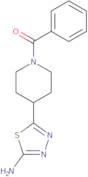 5-(1-Benzoylpiperidin-4-yl)-1,3,4-thiadiazol-2-amine