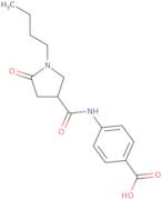 4-{[(1-Butyl-5-oxopyrrolidin-3-yl)carbonyl]amino}benzoic acid