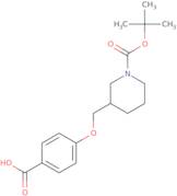 4-{[1-(tert-Butoxycarbonyl)piperidin-3-yl]methoxy}benzoic acid