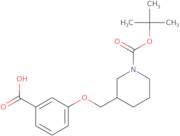 3-{[1-(tert-Butoxycarbonyl)piperidin-3-yl]methoxy}benzoic acid