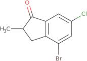 4-Bromo-6-chloro-2-methylindan-1-one