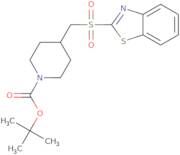 tert-Butyl 4-[(1,3-benzothiazol-2-ylsulfonyl)methyl]piperidine-1-carboxylate