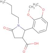 1-Butyl-2-(2,3-dimethoxyphenyl)-5-oxopyrrolidine-3-carboxylic acid