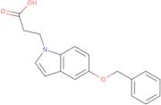 3-[5-(Benzyloxy)-1H-indol-1-yl]propanoic acid