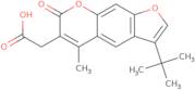 (3-tert-Butyl-5-methyl-7-oxo-7H-furo[3,2-g]chromen-6-yl)acetic acid