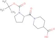 1-[1-(tert-Butoxycarbonyl)-L-prolyl]piperidine-4-carboxylic acid