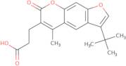 3-(3-tert-Butyl-5-methyl-7-oxo-7H-furo[3,2-g]chromen-6-yl)propanoic acid