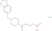 5-[4-(1,3-Benzodioxol-5-ylmethyl)piperazin-1-yl]-5-oxopentanoic acid hydrochloride