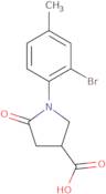 1-(2-Bromo-4-methylphenyl)-5-oxopyrrolidine-3-carboxylic acid