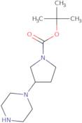 tert-Butyl 3-piperazin-1-ylpyrrolidine-1-carboxylate dihydrochloride