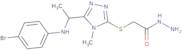 2-[(5-{1-[(4-Bromophenyl)amino]ethyl}-4-methyl-4H-1,2,4-triazol-3-yl)thio]acetohydrazide