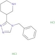 3-(4-Benzyl-4H-1,2,4-triazol-3-yl)piperidine dihydrochloride