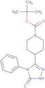 tert-Butyl 4-(5-mercapto-4-phenyl-4H-1,2,4-triazol-3-yl)piperidine-1-carboxylate