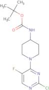 tert-Butyl [1-(2-chloro-5-fluoropyrimidin-4-yl)piperidin-4-yl]carbamate