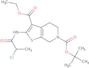 6-tert-Butyl 3-ethyl 2-[(2-chloropropanoyl)amino]-4,7-dihydrothieno[2,3-c]pyridine-3,6(5H)-dicarbo…