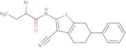 2-Bromo-N-(3-cyano-6-phenyl-4,5,6,7-tetrahydro-1-benzothien-2-yl)butanamide