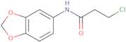 N-1,3-Benzodioxol-5-yl-3-chloropropanamide