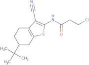 N-(6-tert-Butyl-3-cyano-4,5,6,7-tetrahydro-1-benzothien-2-yl)-3-chloropropanamide