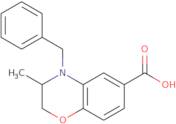 4-Benzyl-3-methyl-3,4-dihydro-2H-1,4-benzoxazine-6-carboxylic acid