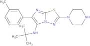 N-(tert-Butyl)-6-(3-methylphenyl)-2-piperazin-1-ylimidazo[2,1-b][1,3,4]thiadiazol-5-amine