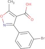 3-(3-Bromophenyl)-5-methylisoxazole-4-carboxylic acid