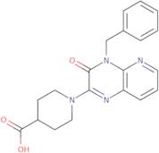 1-(4-Benzyl-3-oxo-3,4-dihydropyrido[2,3-b]pyrazin-2-yl)piperidine-4-carboxylic acid