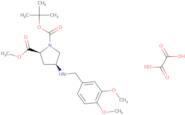 1-tert-Butyl 2-methyl (2S,4S)-4-[(3,4-dimethoxybenzyl)amino]pyrrolidine-1,2-dicarboxylate oxalate