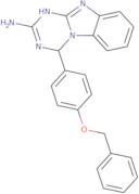 4-[4-(Benzyloxy)phenyl]-1,4-dihydro[1,3,5]triazino[1,2-a]benzimidazol-2-amine