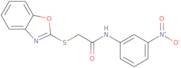 2-(1,3-Benzoxazol-2-ylthio)-N-(3-nitrophenyl)acetamide