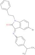 (3Z)-5-Bromo-3-[(4-isopropylphenyl)imino]-1-(2-phenylethyl)-1,3-dihydro-2H-indol-2-one