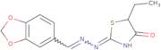 1,3-Benzodioxole-5-carbaldehyde (5-ethyl-4-oxo-4,5-dihydro-1,3-thiazol-2-yl)hydrazone