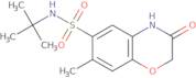 N-(tert-Butyl)-7-methyl-3-oxo-3,4-dihydro-2H-1,4-benzoxazine-6-sulfonamide