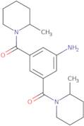 {3,5-Bis[(2-methylpiperidin-1-yl)carbonyl]phenyl}amine