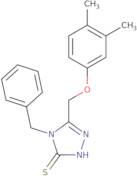 4-Benzyl-5-[(3,4-dimethylphenoxy)methyl]-4H-1,2,4-triazole-3-thiol