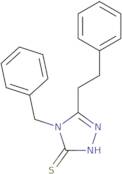 4-Benzyl-5-(2-phenylethyl)-4H-1,2,4-triazole-3-thiol