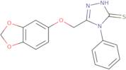 5-[(1,3-Benzodioxol-5-yloxy)methyl]-4-phenyl-4H-1,2,4-triazole-3-thiol