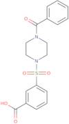 3-[(4-Benzoylpiperazin-1-yl)sulfonyl]benzoic acid