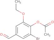 2-Bromo-6-ethoxy-4-formylphenyl acetate