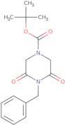 tert-Butyl 4-benzyl-3,5-dioxopiperazine-1-carboxylate