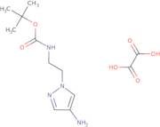 tert-Butyl [2-(4-amino-1H-pyrazol-1-yl)ethyl]carbamate oxalate