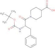 1-[N-(tert-Butoxycarbonyl)-L-phenylalanyl]piperidine-4-carboxylic acid