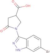 1-(6-Bromo-1H-indazol-3-yl)-5-oxopyrrolidine-3-carboxylic acid