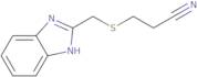 3-[(1H-Benzimidazol-2-ylmethyl)thio]propanenitrile