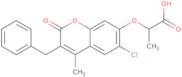 2-[(3-Benzyl-6-chloro-4-methyl-2-oxo-2H-chromen-7-yl)oxy]propanoic acid