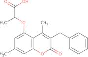 2-[(3-Benzyl-4,7-dimethyl-2-oxo-2H-chromen-5-yl)oxy]propanoic acid